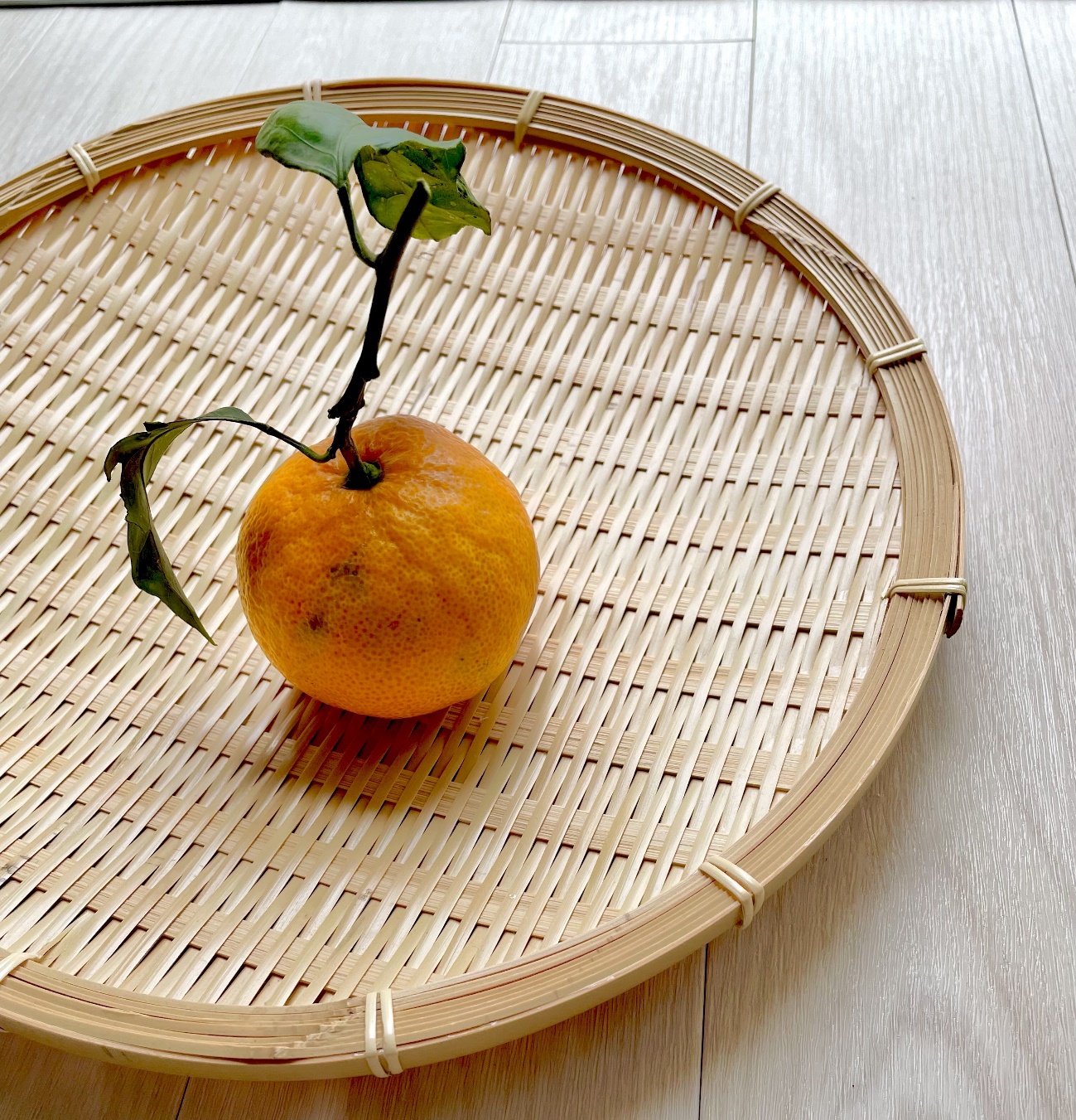枝つき蜜柑